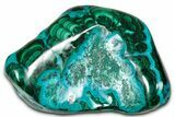 Vibrant Polished Malachite with Chrysocolla - DR Congo #336810-1